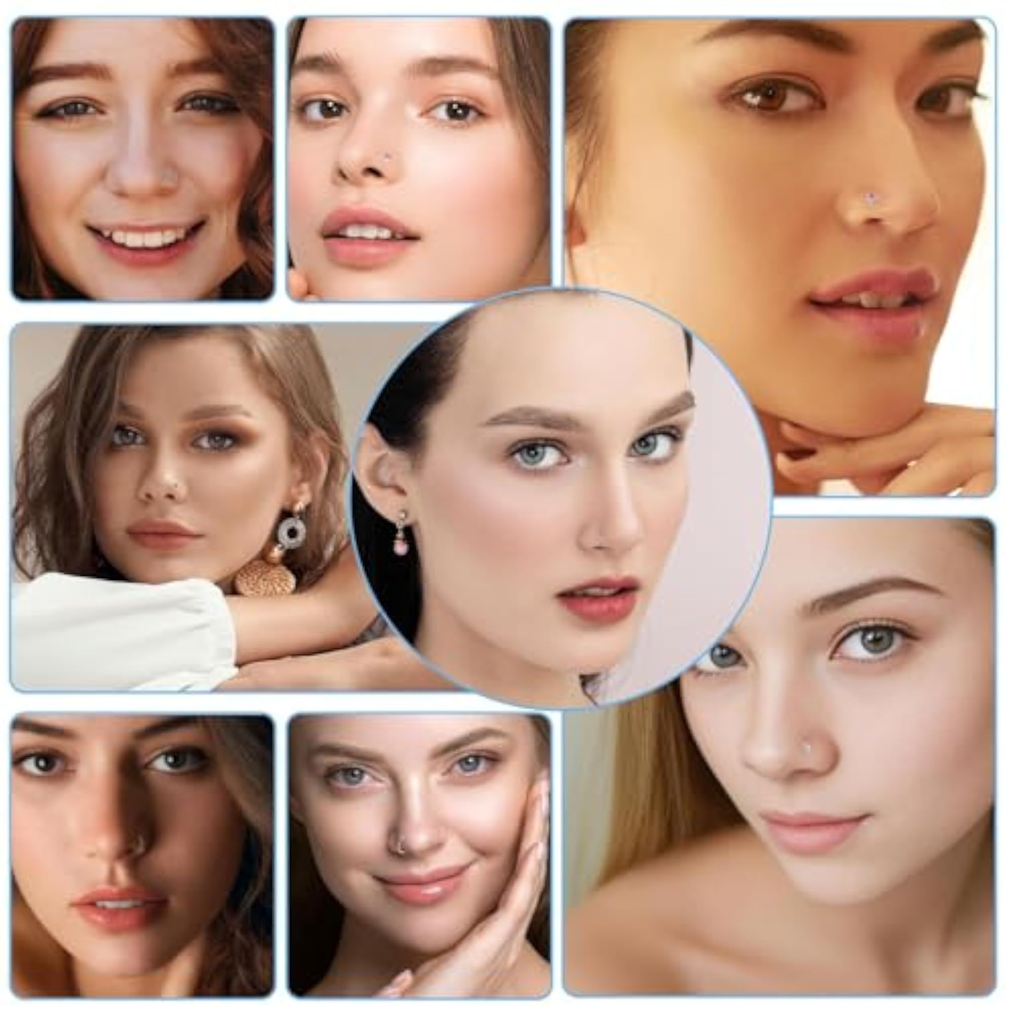 2PCS Nose Piercing Kit - Self Piercing Tool